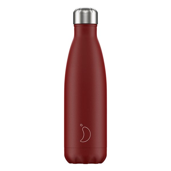 Термос Matte, 500 мл, красный, Chilly's Bottles