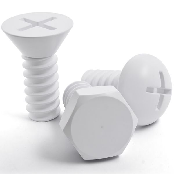 Набор вешалок Screw 3 шт. белый, Qualy