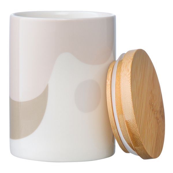 Банка для хранения бежевого цвета с авторским принтом из коллекции Freak Fruit, 275мл, Tkano, изображение 6