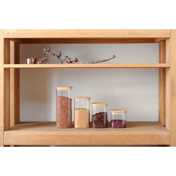 Банка для хранения Smart Solutions с крышкой из бамбука, 800 мл, Smart Solutions, изображение 11