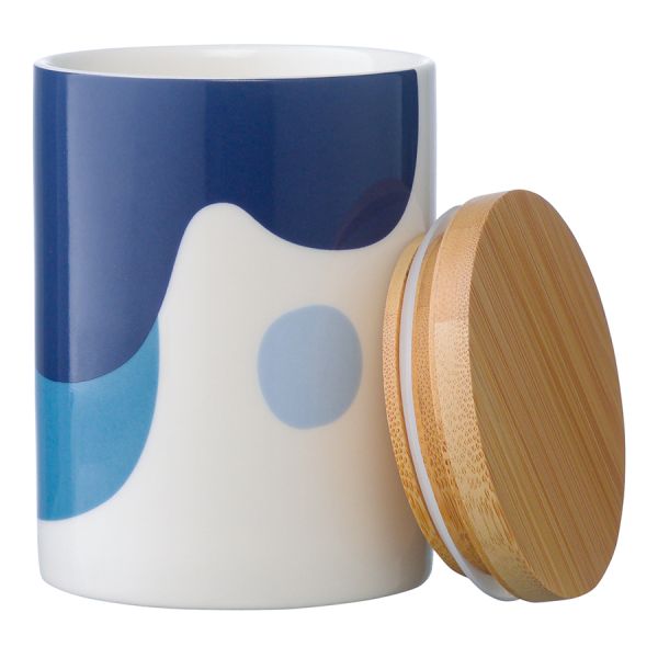 Банка для хранения синего цвета с авторским принтом из коллекции Freak Fruit, 275мл, Tkano, изображение 6