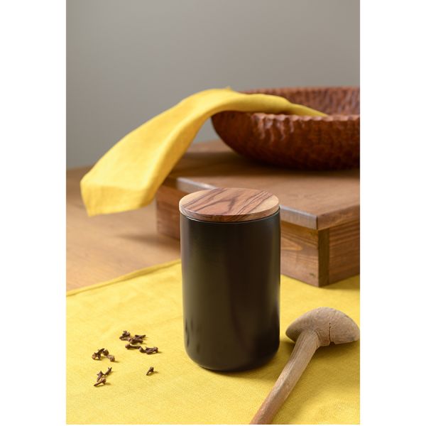 Банка для хранения керамическая Smart Solutions, 750 мл, черная, Smart Solutions, изображение 4