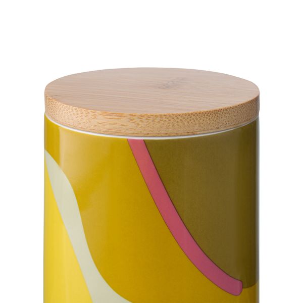 Банка для хранения горчичного цвета с авторским принтом из коллекции Freak Fruit , 275мл, Tkano, изображение 7