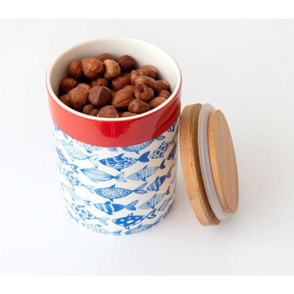 Банка фарфоровая с деревянной крышкой Remember, Fish, 275 мл, Remember, изображение 4