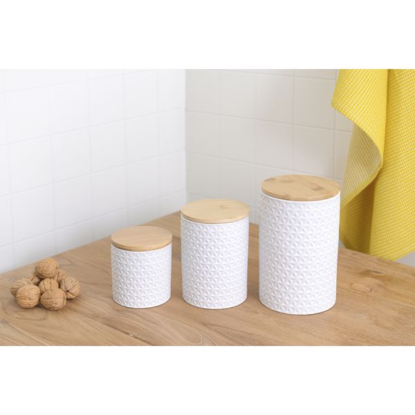 Банка для хранения керамическая  Farah, 480 мл, белая, Liberty Jones, изображение 4