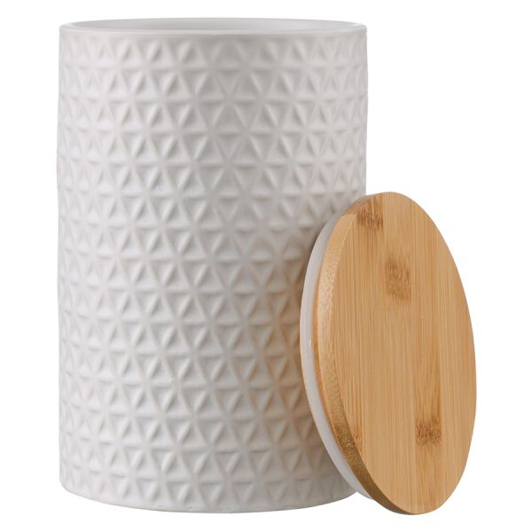 Банка для хранения керамическая Farah, 1,5 л, белая, Liberty Jones, изображение 2