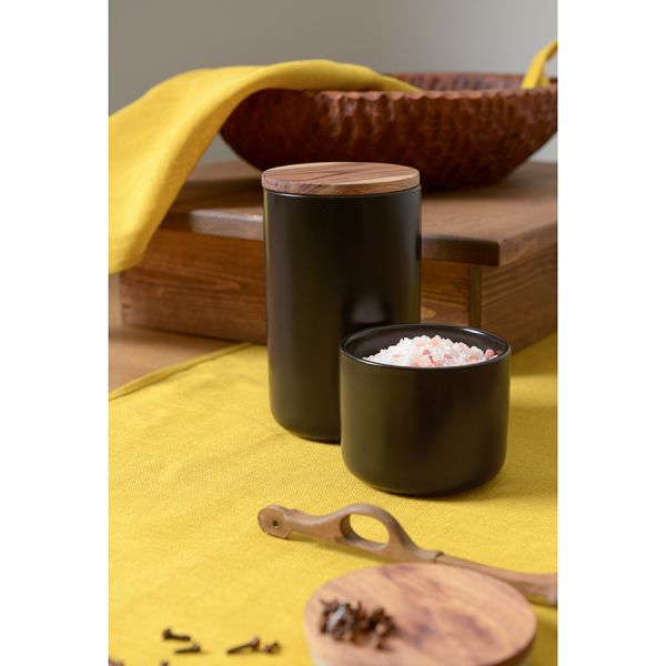 Банка для хранения керамическая Smart Solutions, 350 мл, черная, Smart Solutions, изображение 3