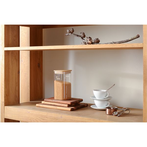 Банка для хранения Smart Solutions с крышкой из бамбука, 1400 мл, Smart Solutions, изображение 4