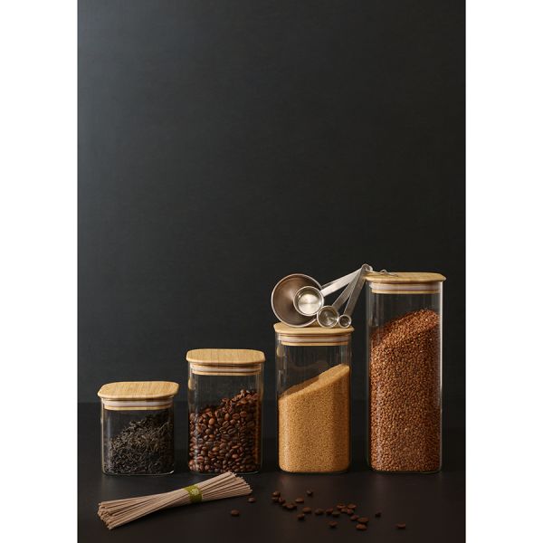 Банка для хранения Smart Solutions с крышкой из бамбука, 1900 мл, Smart Solutions, изображение 4