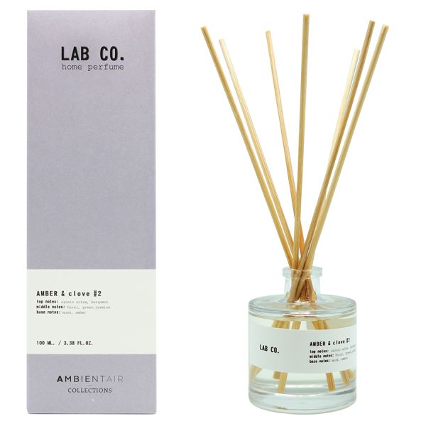 Диффузор ароматический Lab Co, Амбра и гвоздика, 100 мл, Ambientair, изображение 3