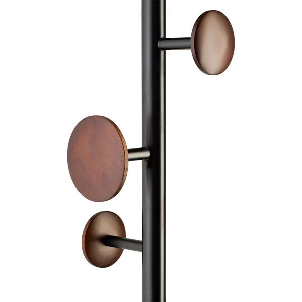 Вешалка напольная Paletta, 170 см, черная/орех, Bergenson Bjorn, изображение 6