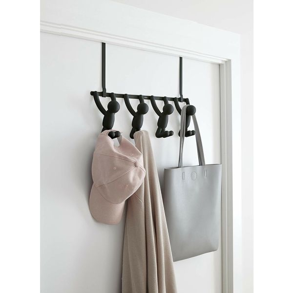 Вешалка надверная BUDDY 4 крючка черная, Umbra, изображение 2