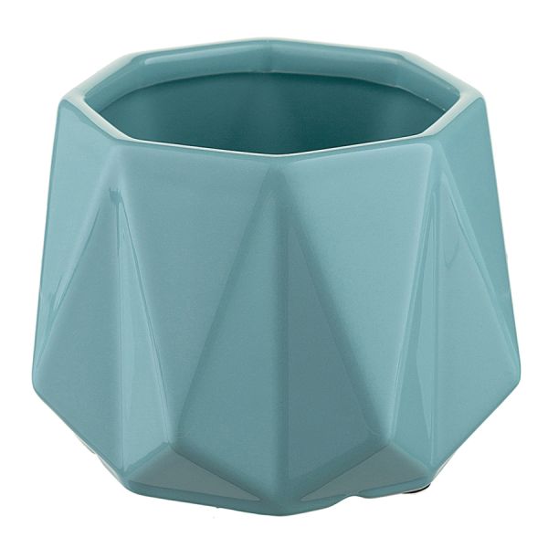 Горшок цветочный Rhombus, 12,5 см, голубой, Liberty Jones, изображение 2