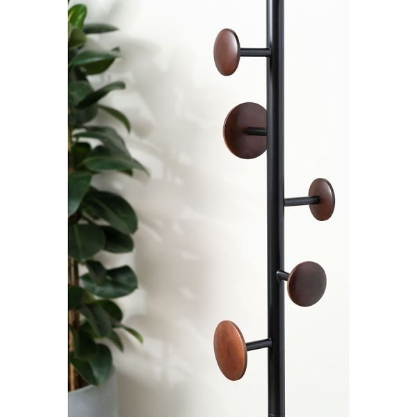 Вешалка напольная Paletta, 170 см, черная/орех, Bergenson Bjorn, изображение 3