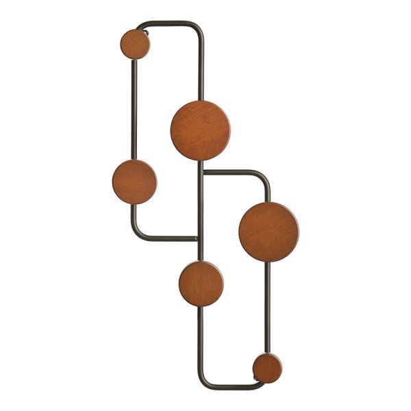 Вешалка настенная Poggio, 50х7х20 см, орех, Bergenson Bjorn, изображение 3