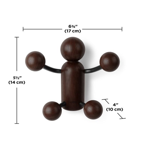 Вешалка Woody, черный-орех, Umbra, изображение 13