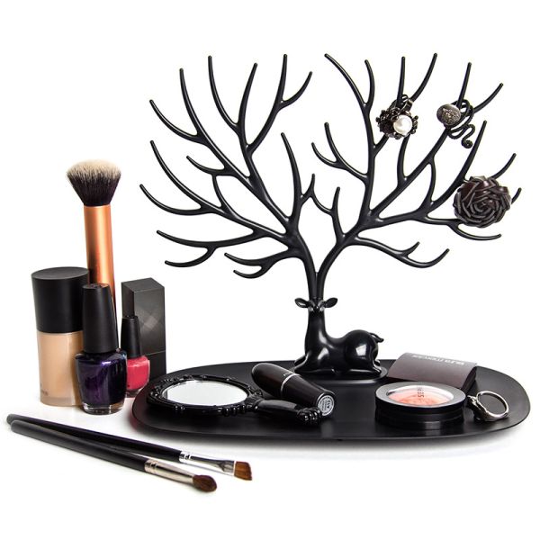 Декоративный органайзер для украшений Deer малый черный, Qualy, изображение 2