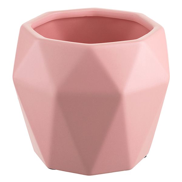 Горшок цветочный Rhombus, 13,5 см, матовый розовый, Liberty Jones, изображение 2