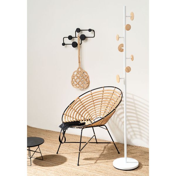 Вешалка напольная Paletta, 170 см, белая/бежевая, Bergenson Bjorn, изображение 3