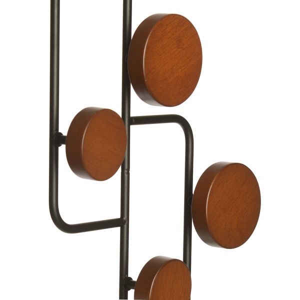 Вешалка настенная Poggio, 50х7х20 см, орех, Bergenson Bjorn, изображение 4