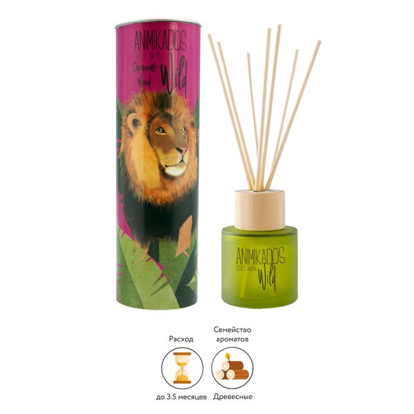 Диффузор ароматический Wild Lion, Древесный, 100 мл, Ambientair, изображение 2