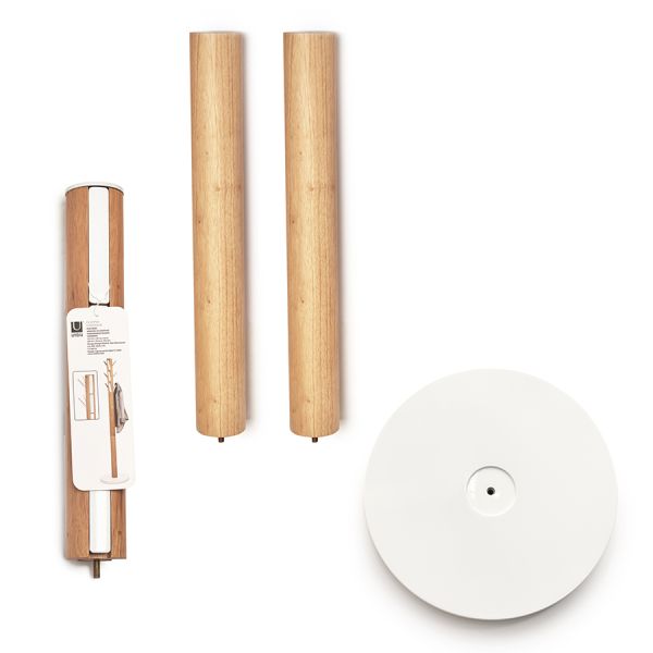 Вешалка напольная Flapper, белая-дерево, Umbra, изображение 11