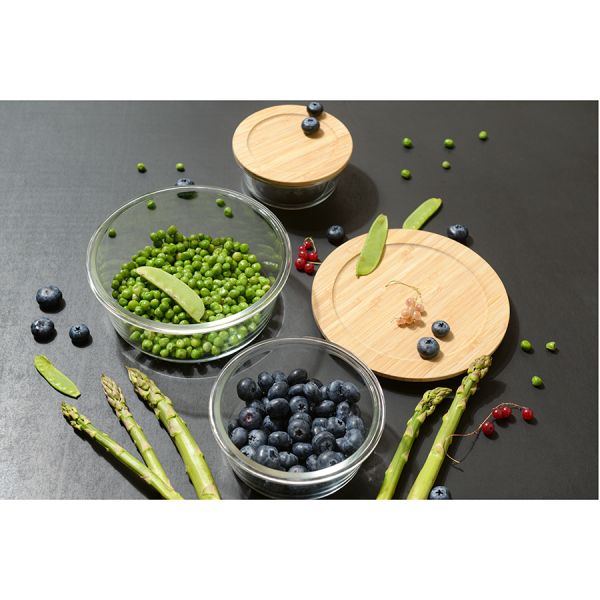 Контейнер для запекания и хранения Smart Solutions с крышкой из бамбука, 650 мл, Smart Solutions, изображение 7