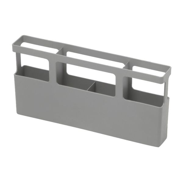 Коврик для сушки посуды с отсеком для столовых приборов Udry, тёмно-серый, Umbra, изображение 8