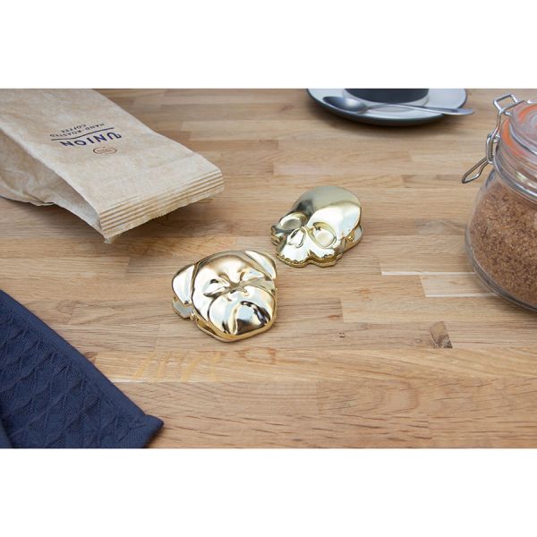 Зажим для пакетов Skull, латунь, Suck UK, изображение 4