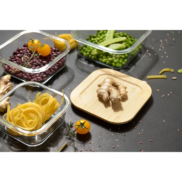 Контейнер для запекания и хранения Smart Solutions с крышкой из бамбука, 320 мл, Smart Solutions, изображение 6