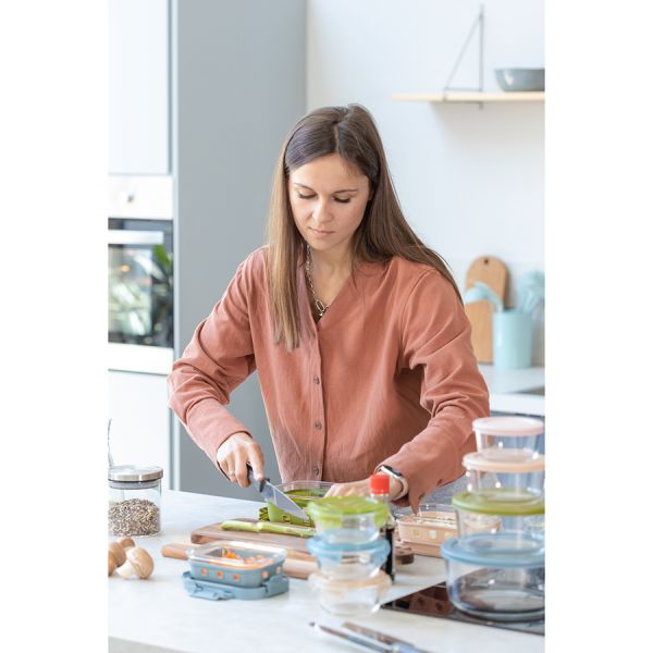 Контейнер для запекания, хранения и переноски продуктов в чехле Smart Solutions, 370 мл, зеленый, Smart Solutions, изображение 12