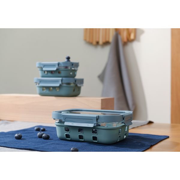 Контейнер для запекания, хранения и переноски продуктов в чехле Smart Solutions, 640 мл, синий, Smart Solutions, изображение 4