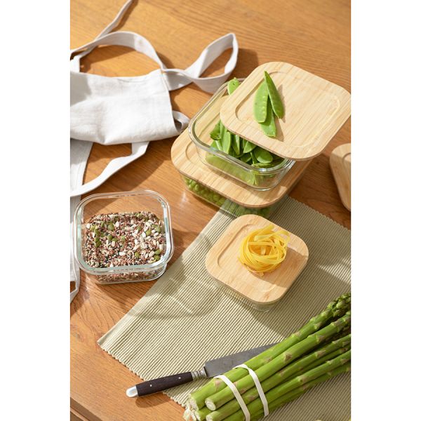 Контейнер для запекания и хранения Smart Solutions с крышкой из бамбука, 800 мл, Smart Solutions, изображение 7