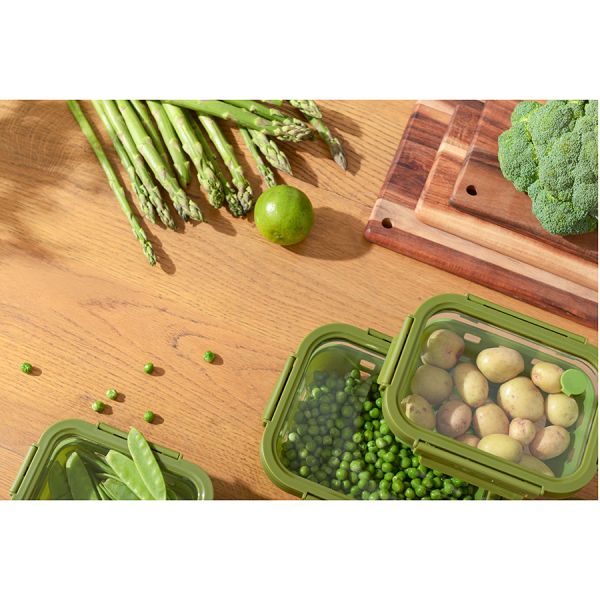 Контейнер для запекания, хранения и переноски продуктов в чехле Smart Solutions, 1050 мл, зеленый, Smart Solutions, изображение 5