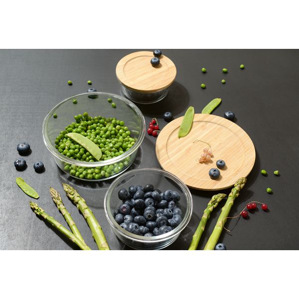Контейнер для запекания и хранения Smart Solutions с крышкой из бамбука, 950 мл, Smart Solutions, изображение 6
