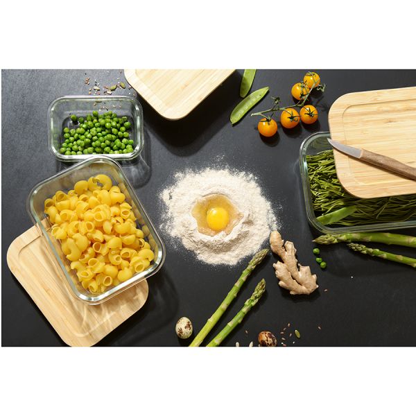 Контейнер для запекания и хранения Smart Solutions с крышкой из бамбука, 1520 мл, Smart Solutions, изображение 10