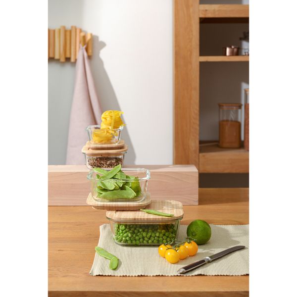 Контейнер для запекания и хранения Smart Solutions с крышкой из бамбука, 1100 мл, Smart Solutions, изображение 8