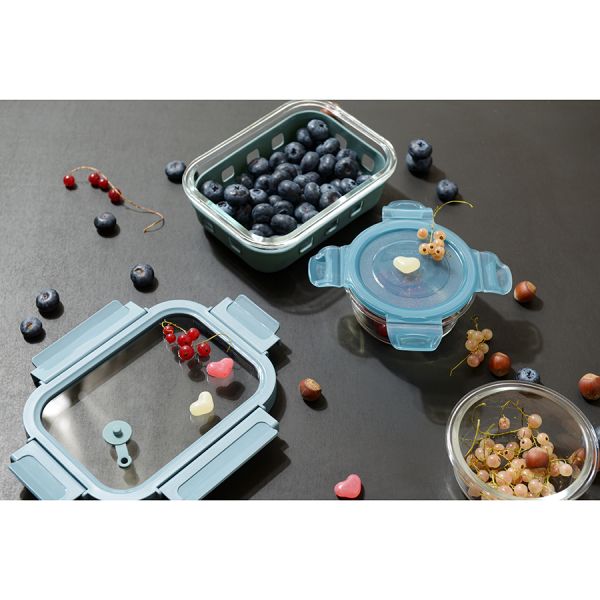 Контейнер для запекания, хранения и переноски продуктов в чехле Smart Solutions, 640 мл, синий, Smart Solutions, изображение 13