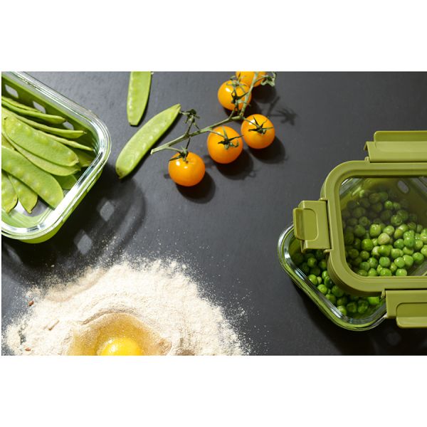 Контейнер для запекания, хранения и переноски продуктов в чехле Smart Solutions, 1050 мл, зеленый, Smart Solutions, изображение 6