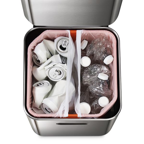 Контейнер для мусора с двумя баками Totem Compact 40 л нержавеющая сталь, Joseph Joseph, изображение 16