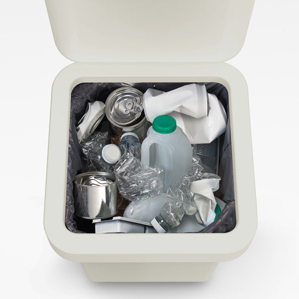 Контейнер для мусора с двумя баками Totem Pop 40 л белый, Joseph Joseph, изображение 5