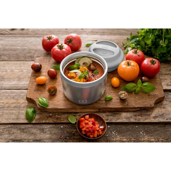 Контейнер для еды MB Element, 550 мл, silver, Monbento, изображение 3