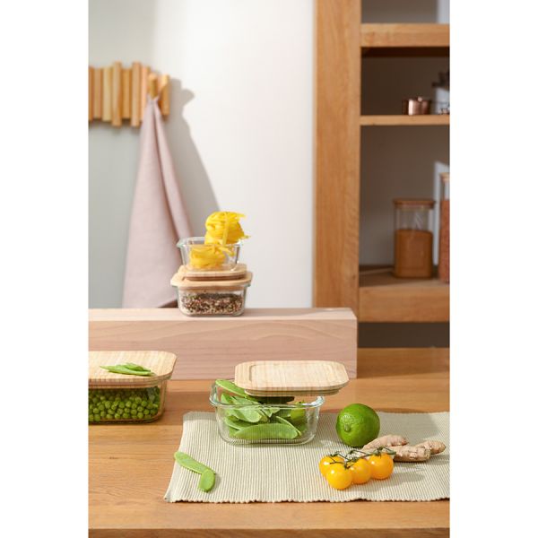 Контейнер для запекания и хранения Smart Solutions с крышкой из бамбука, 800 мл, Smart Solutions, изображение 6