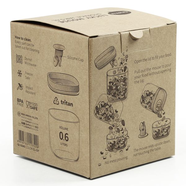 Контейнер для пищевых продуктов Lucky Mouse 0,6 л, Qualy, изображение 18