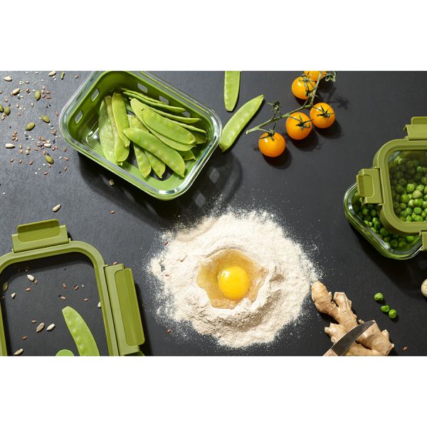 Контейнер для запекания, хранения и переноски продуктов в чехле Smart Solutions, 370 мл, зеленый, Smart Solutions, изображение 6
