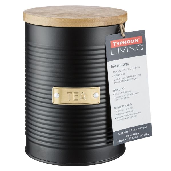 Емкость для хранения чая Otto черная 1,4 л, TYPHOON, изображение 16
