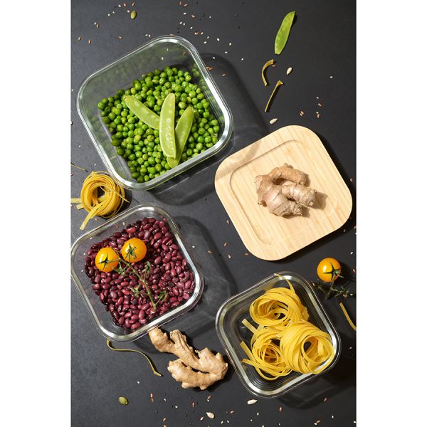 Контейнер для запекания и хранения Smart Solutions с крышкой из бамбука, 1100 мл, Smart Solutions, изображение 4