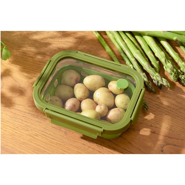 Контейнер для запекания, хранения и переноски продуктов в чехле Smart Solutions, 640 мл, зеленый, Smart Solutions, изображение 7