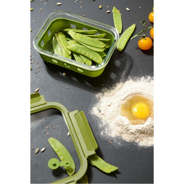 Контейнер для запекания, хранения и переноски продуктов в чехле Smart Solutions, 370 мл, зеленый, Smart Solutions, изображение 7