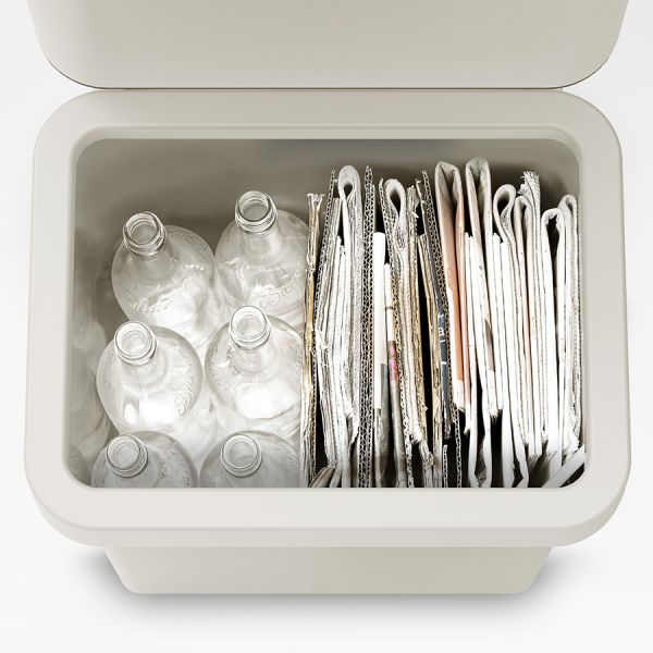 Контейнер для мусора с двумя баками Totem Pop 60 л белый, Joseph Joseph, изображение 6